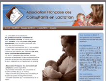 Tablet Screenshot of consultants-lactation.org